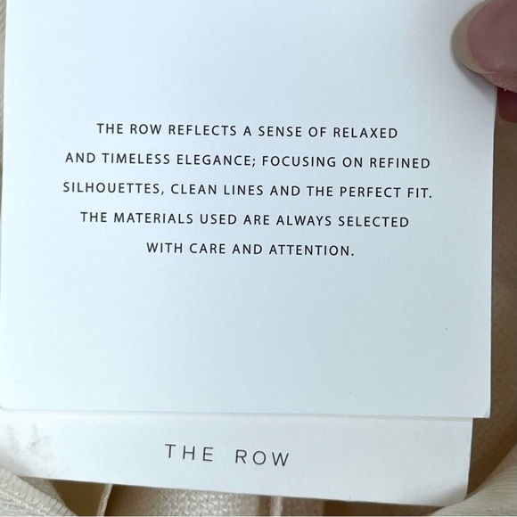 The Row Ivory Max Straight Leg Trousers Women’s Size 2 Minimalist Luxe Style - Picture 12 of 15